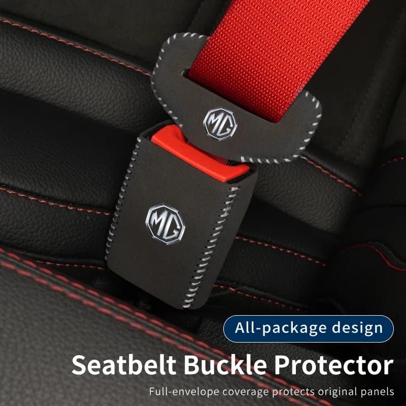 Car Seat Belt Buckle Protector Cover Safety Belt Plug Clip Case For Morris Garages MG 6 3 5 7 RX5 RX8 TF ZR ZS HS GS GT Hector