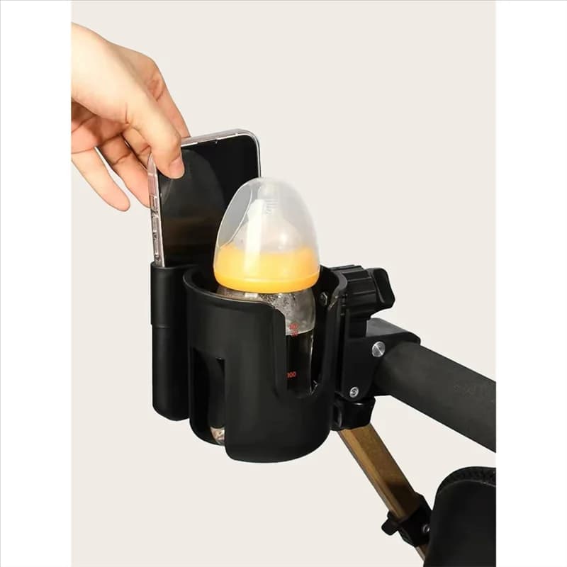B08B-Portabicchieri per passeggino Passeggino Supporto antiscivolo Porta tazza e bottiglia Porta cellulare per passeggini