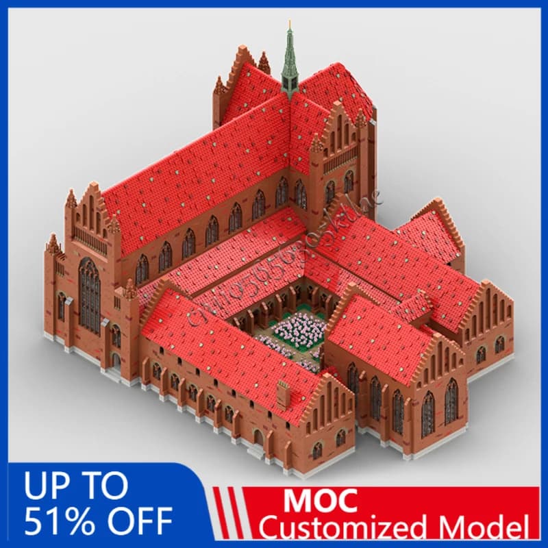 22515 Pezzi Set di Costruzioni Personalizzabili del Monastero di San Pietro del Nord, Modello MOC, Giocattoli Educativi per Bambini, Regalo di Compleanno