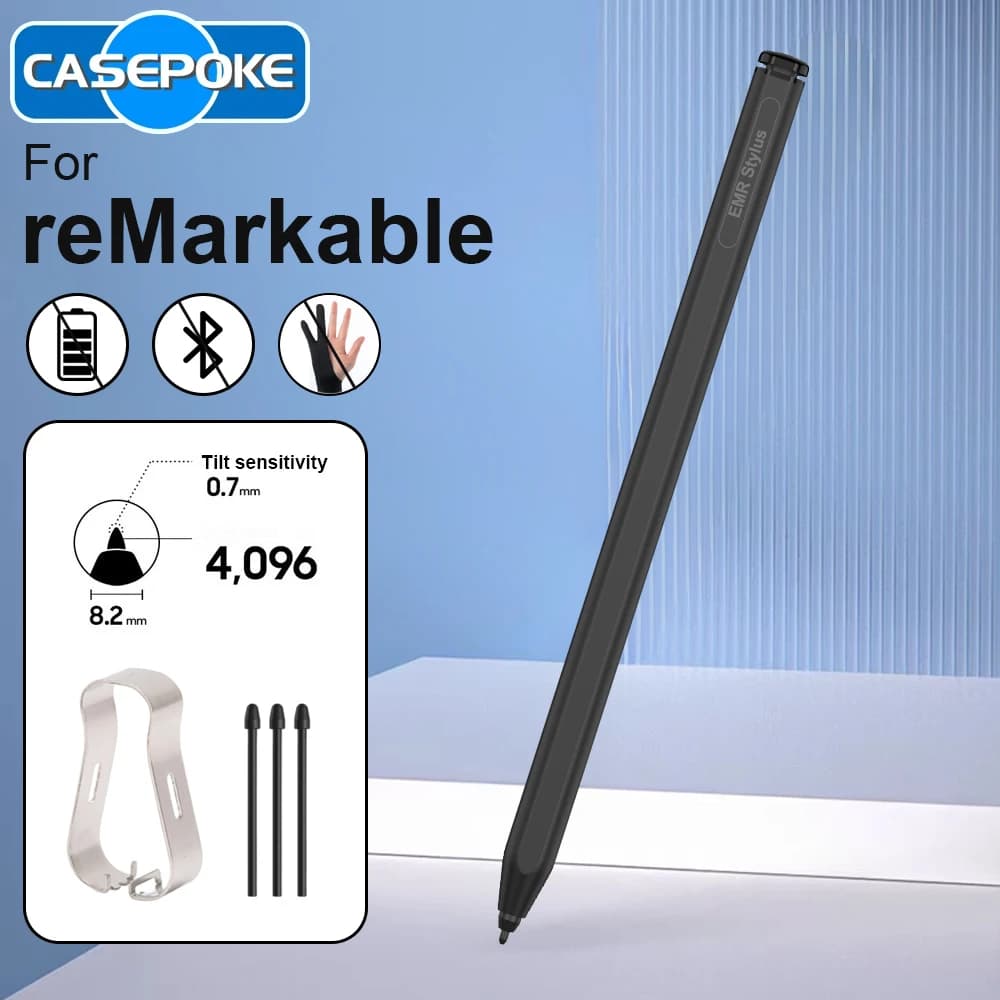 Nuovo Stilo EMR ad Alta Precisione per reMarkable 2, Senza Ricarica, Senza Bluetooth, Rilevamento del Palmo, 4096 Livelli di Pressione, Penna Magnetica per Disegno