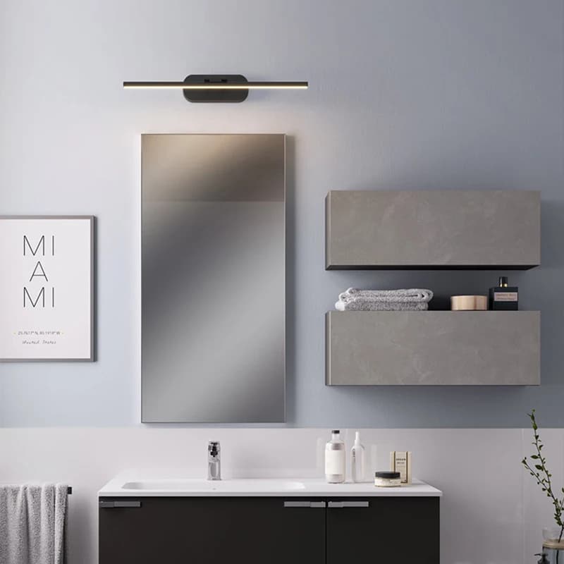 Lampada da parete a LED per specchio da bagno, stile moderno e minimalista, luci per specchio da bagno e trucco, apparecchi di illuminazione per interni.