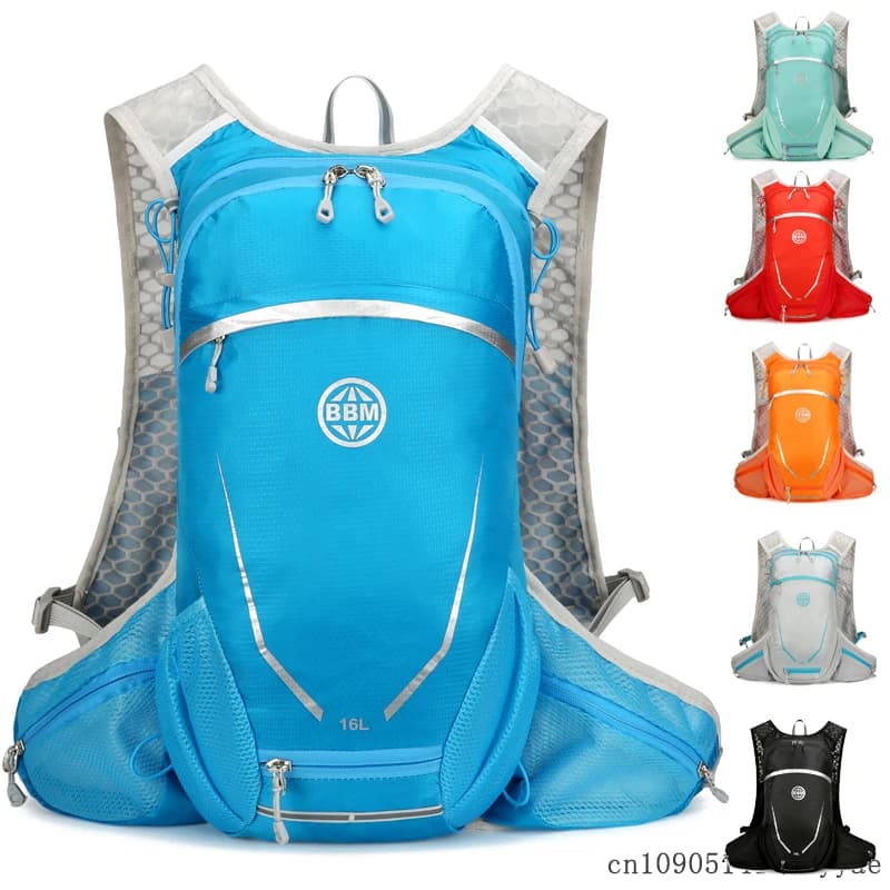 Zaino da 16L per Sport all'Aperto, Ciclismo, Corsa, Alpinismo, Escursionismo, Bicicletta, con Sacca d'Idratazione, Ultraleggero