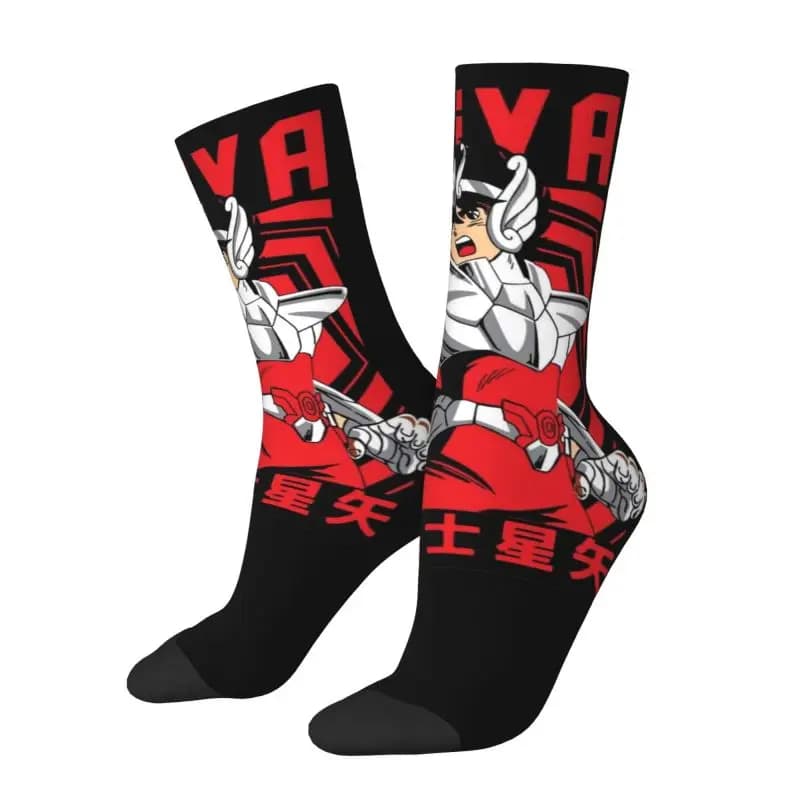 Calzini personalizzati Harajuku Saintes Seiya Anime Manga Donna Uomo Caldi calzini sportivi da basket con stampa 3D