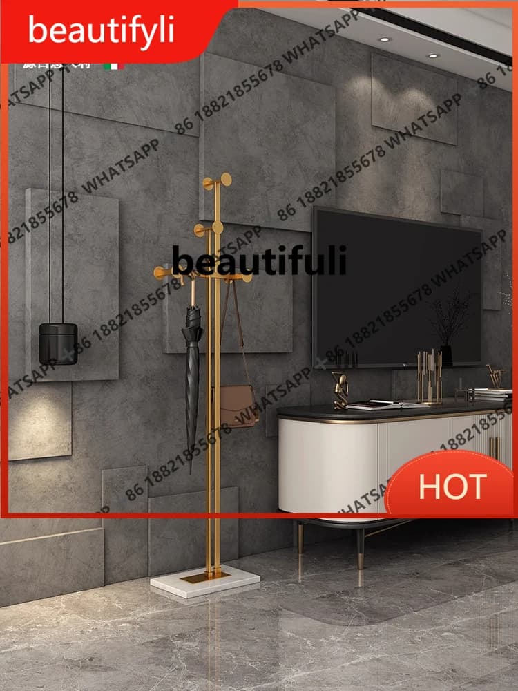 A139 Light Luxury Wall Hanger Clothes rack Clothes rack Bedroom from floor to ceiling Entrance House