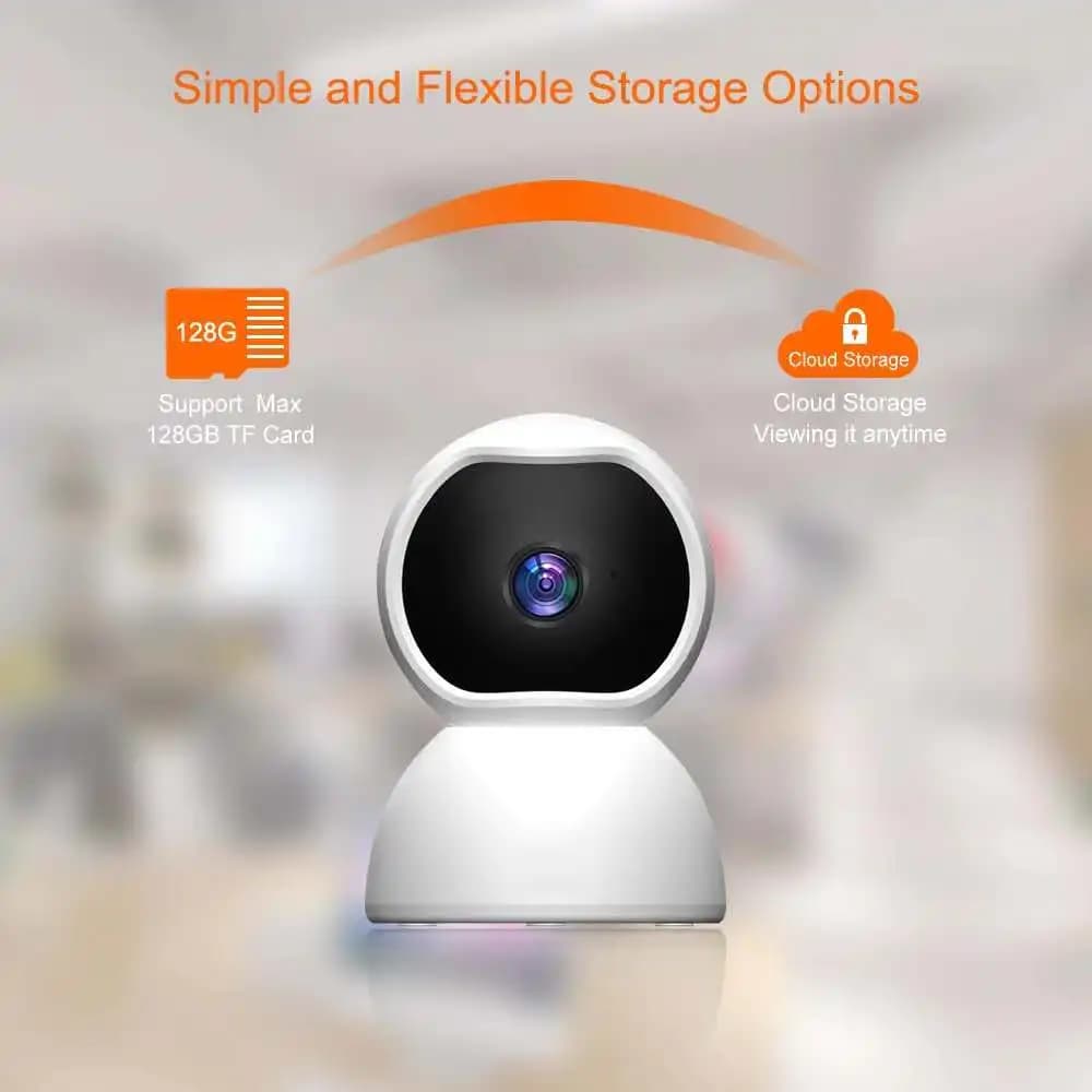 2MP 1080P V380Pro 360Degree Wireless PTZ IP Dome Camera IR Night Vision Motion Detection Home Security Alarm Baby Monitor