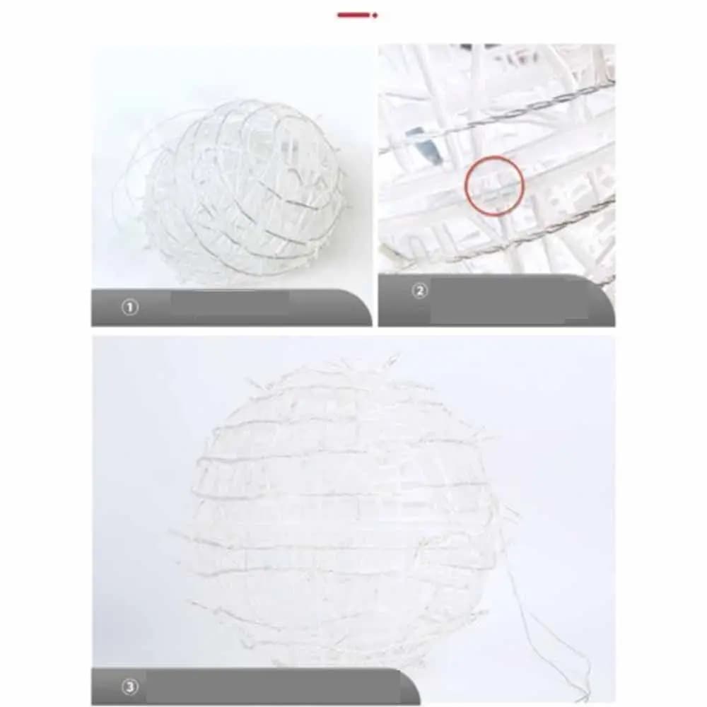 Flashing Rattan Ball Fairy Light String 220V Waterproof Landscape Tree Lighting LED Dia20/30/40CM Tree Hanging Light
