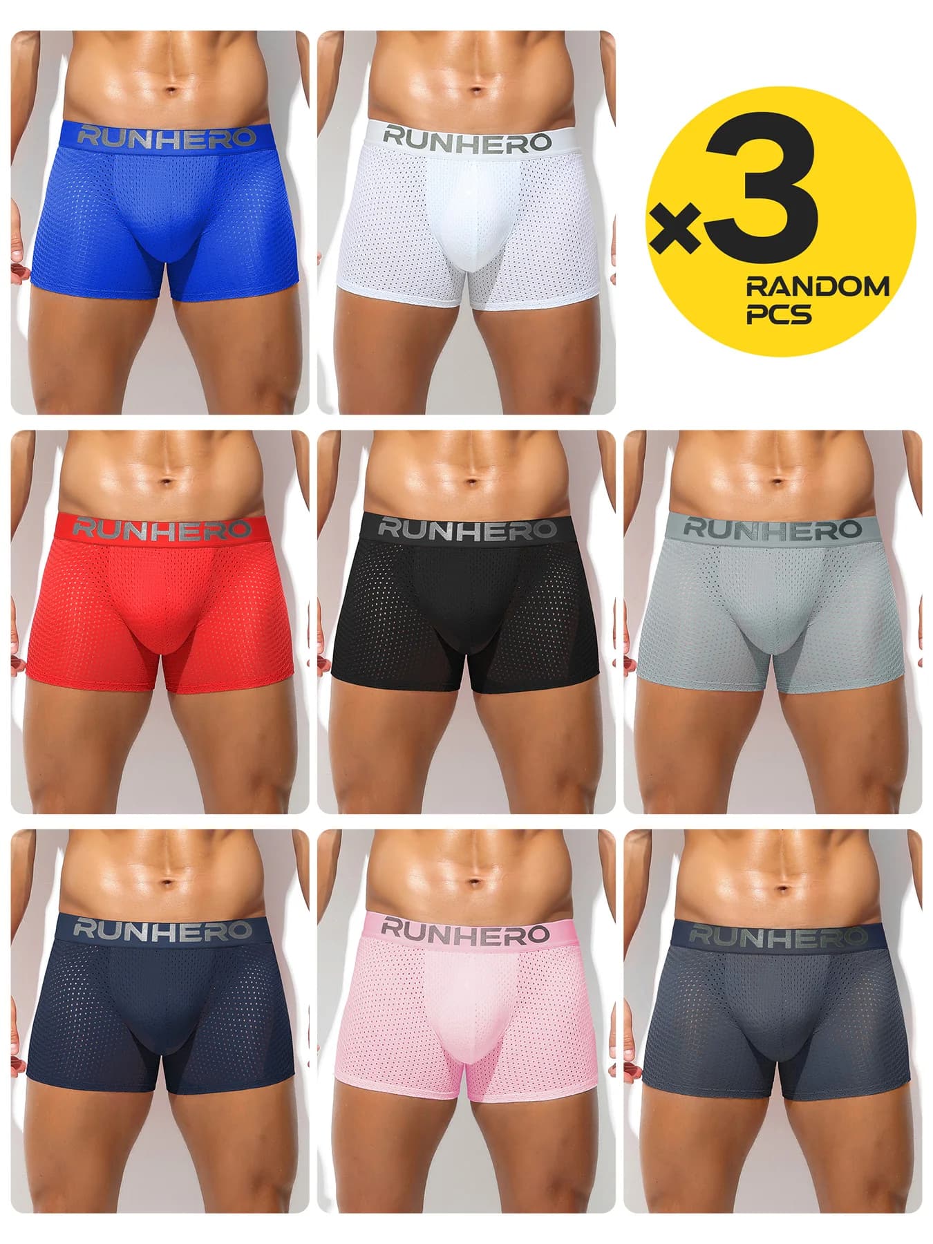 Sexy Men's Cotton Panties Boxer Male Underwear Solid Men's Shorts Breathable Underwear Striped Boxer shorts men boxer 2/3/4pcs