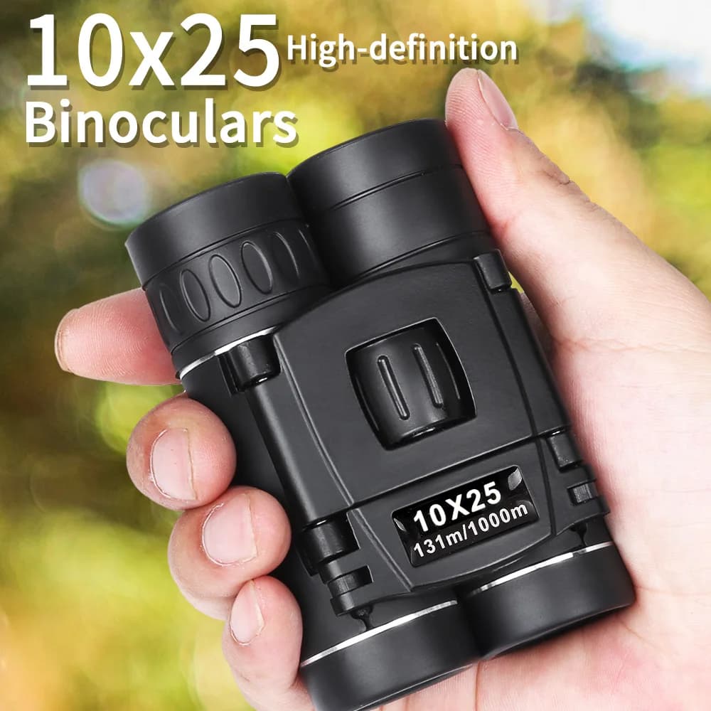 Binocolo ad Alta Potenza, Telescopio Professionale Compatto Tascabile, Binocolo HD a Lunga Portata per Viaggi, Escursioni e Campeggio