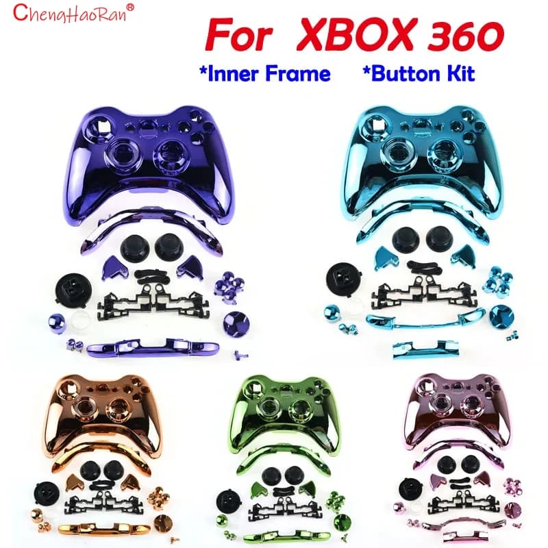 1Set Accessori Completi Per XBOX 360 Controller WirelessCase Gamepad Custodia Shell Cover con Bottoni Kit Analogico Stick Paraurti