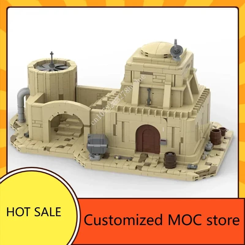 1919PCS MOC Personalizzato Spazio Battaglia Tatooine Capanna Residenziale Puzzle Tecnologia DIYA Assemblaggio Vacanza Compleanno Giocattolo Regalo Di Natale