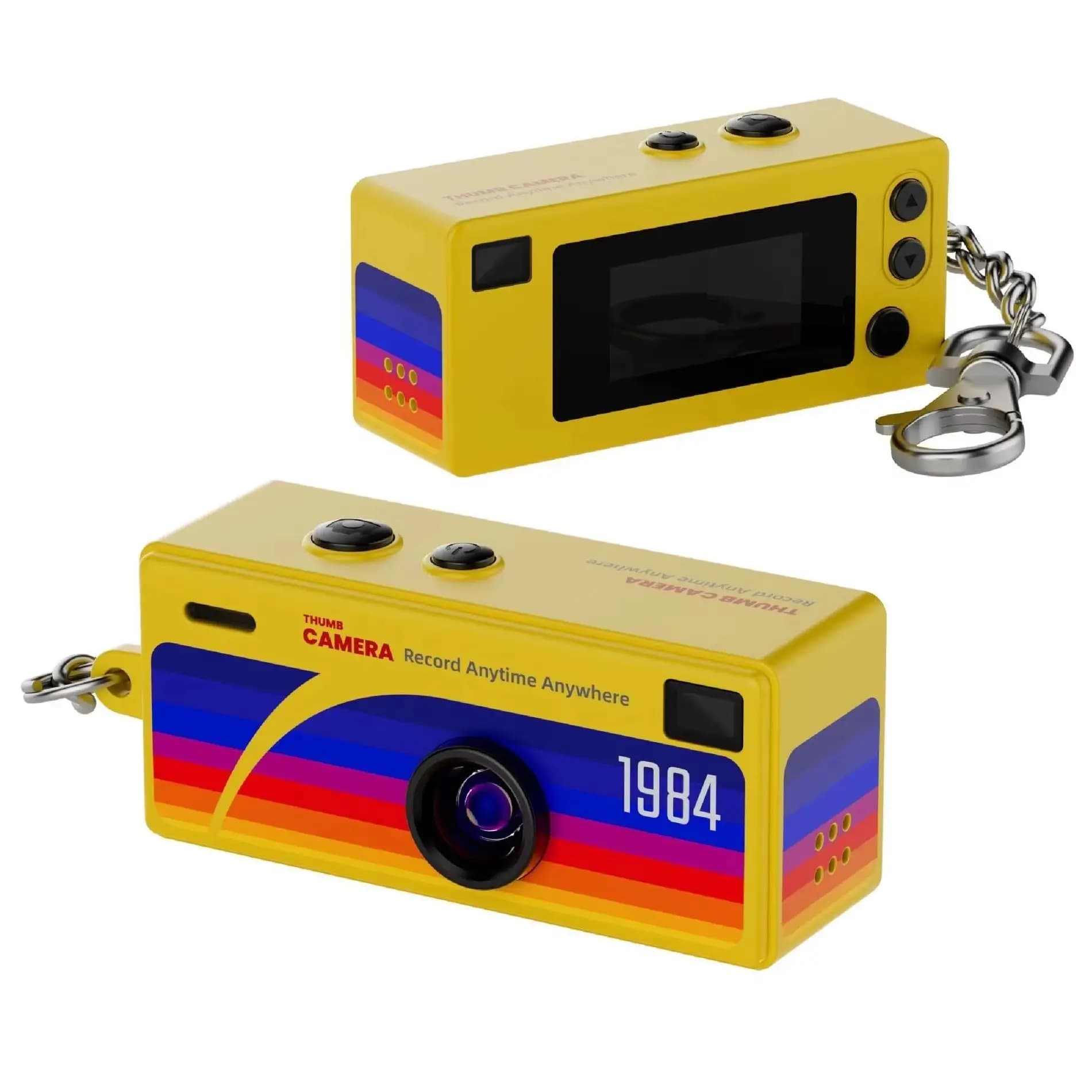 Fotocamera Multicolore G6 con Catena, Registratore Video 1080P e Fotocamera Digitale per Bambini, Supporta Scheda di Memoria, Regalo per Feste o Giocattolo
