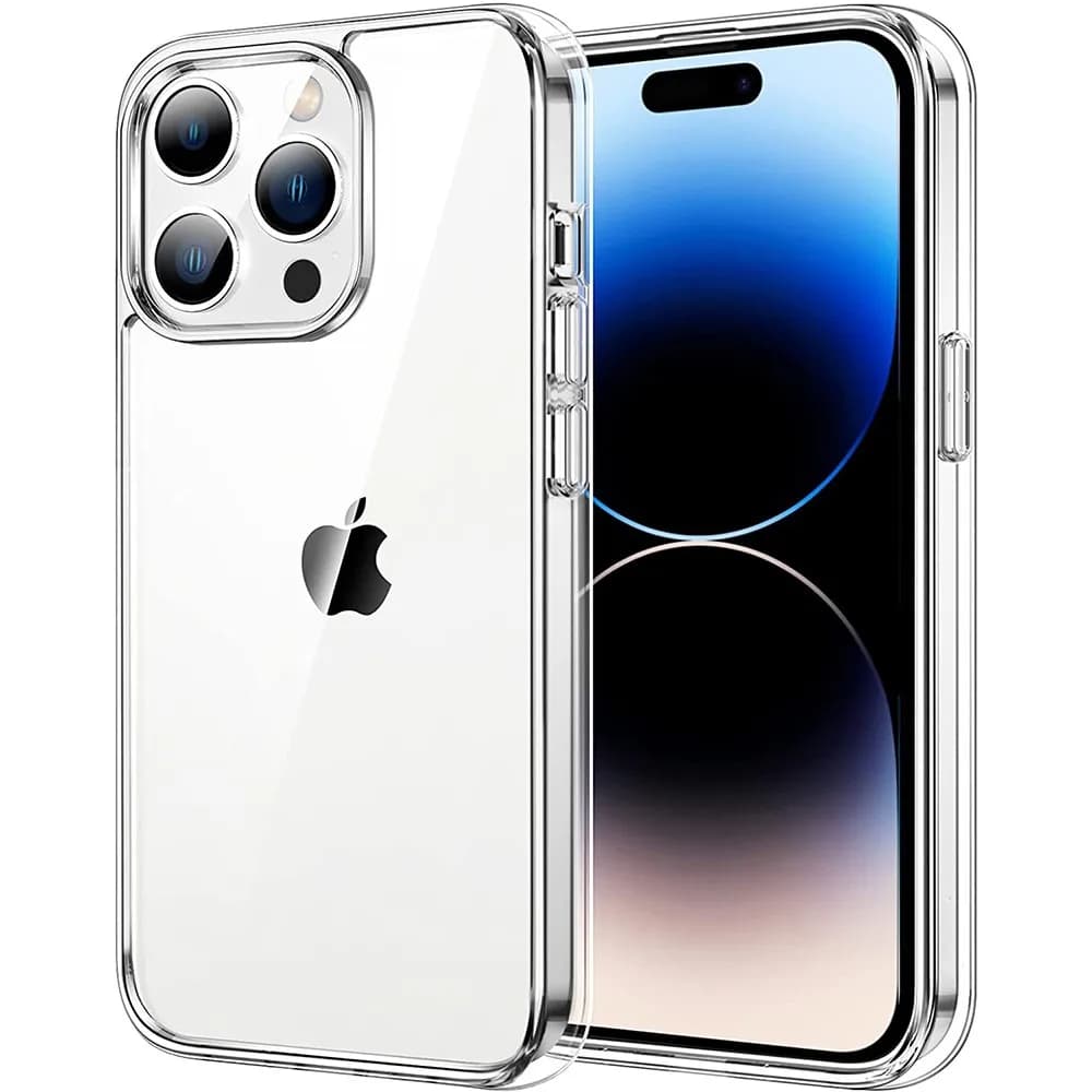 Custodia trasparente non ingiallimenta per iPhone 16 15 14 Plus 13 Pro Max 16e 12 11 12Pro 14Pro 13Pro SE 2020 Custodia per telefono