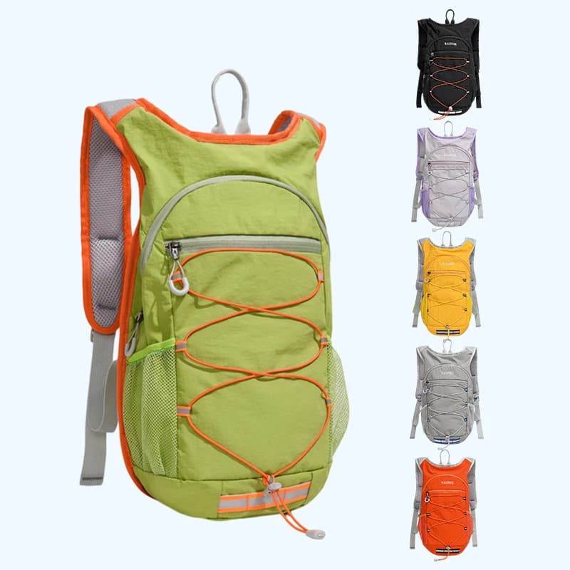 Zaino Leggero da Escursionismo, Gilet Idratazione Traspirante con Striscia Riflettente per Corsa, Ciclismo e Viaggi all'Aperto