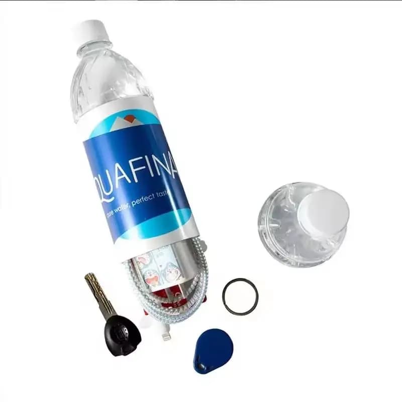 Creativo portatile nascosto falso bottiglia di acqua minerale vista segreta nascondere pillole contanti contenitore di sicurezza stash cassetta di sicurezza da viaggio all'aperto