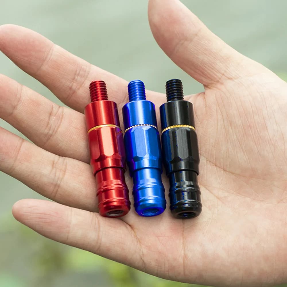 Accessori per la pesca Atterraggio per pesci Connettore per rete Anti-rotazione Adattatore per testa per guadino Arpione per atterraggio da pesca a sgancio rapido