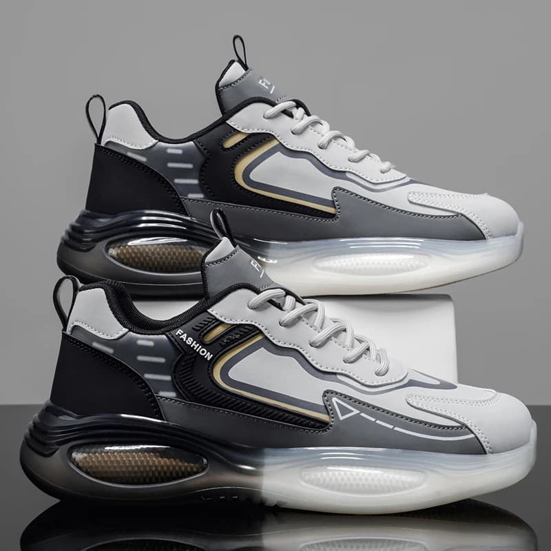 Men's casual sneakers four seasons new soft-sole anti-slip breathable lightweight racing running shoes fashion speed sports shoe