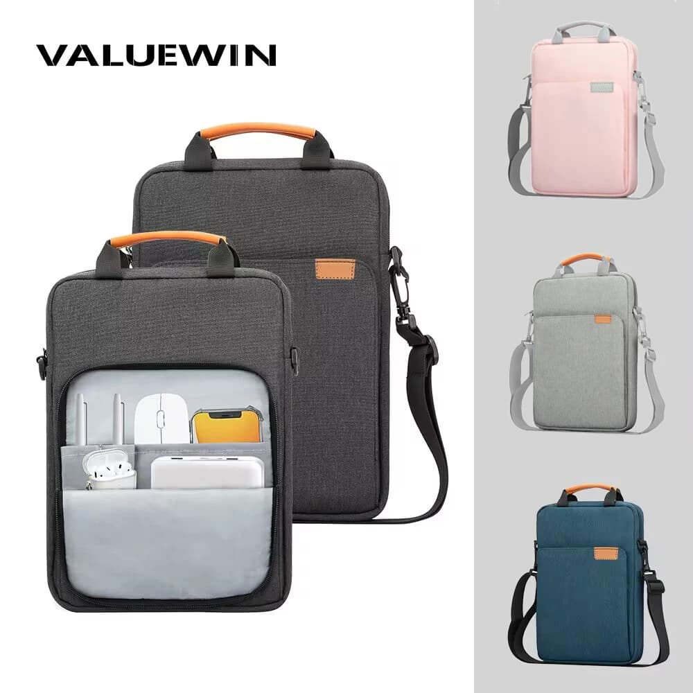 Borsa a tracolla per tablet per IPad air pro 12.9", IPad Air 10.9" Surface Go 3/2 Galaxy Tab A 10, borsa per laptop Borsa Birefcase