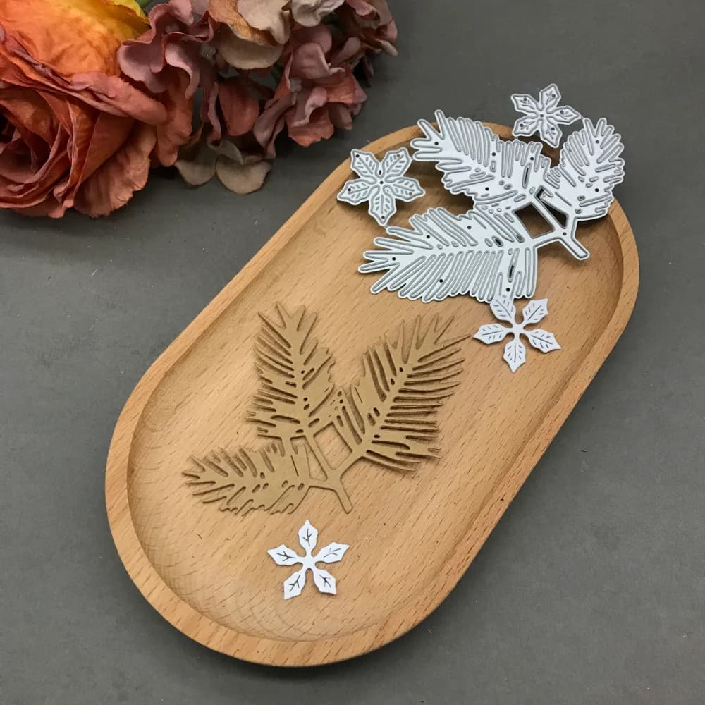 1pcs metal cutting dies cut die mold Pine-needle flowers Scrapbook paper craft blade punch stencils dies