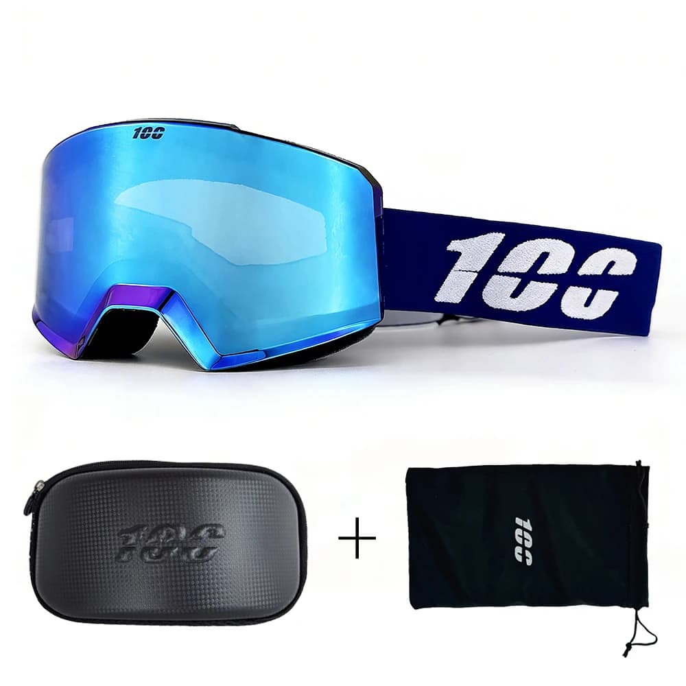 Occhiali da sci magnetici Anti-appannamento UV400 Lenti a doppio strato Occhiali da snowboard per uomo Donna Occhiali da sci Occhiali
