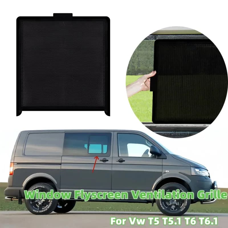 Zanzariera scorrevole per finestra camper, griglia di ventilazione, presa d'aria scorrevole per VW T5 T5.1 T6 T6.1, accessori camper antifurto