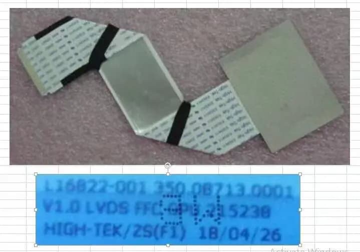 Cavo flessibile a nastro per schermo laptop LVDS per HP L16B22-001 350.0B713.0001 compatibile con HP Pavilion Envy Spectre x360 13