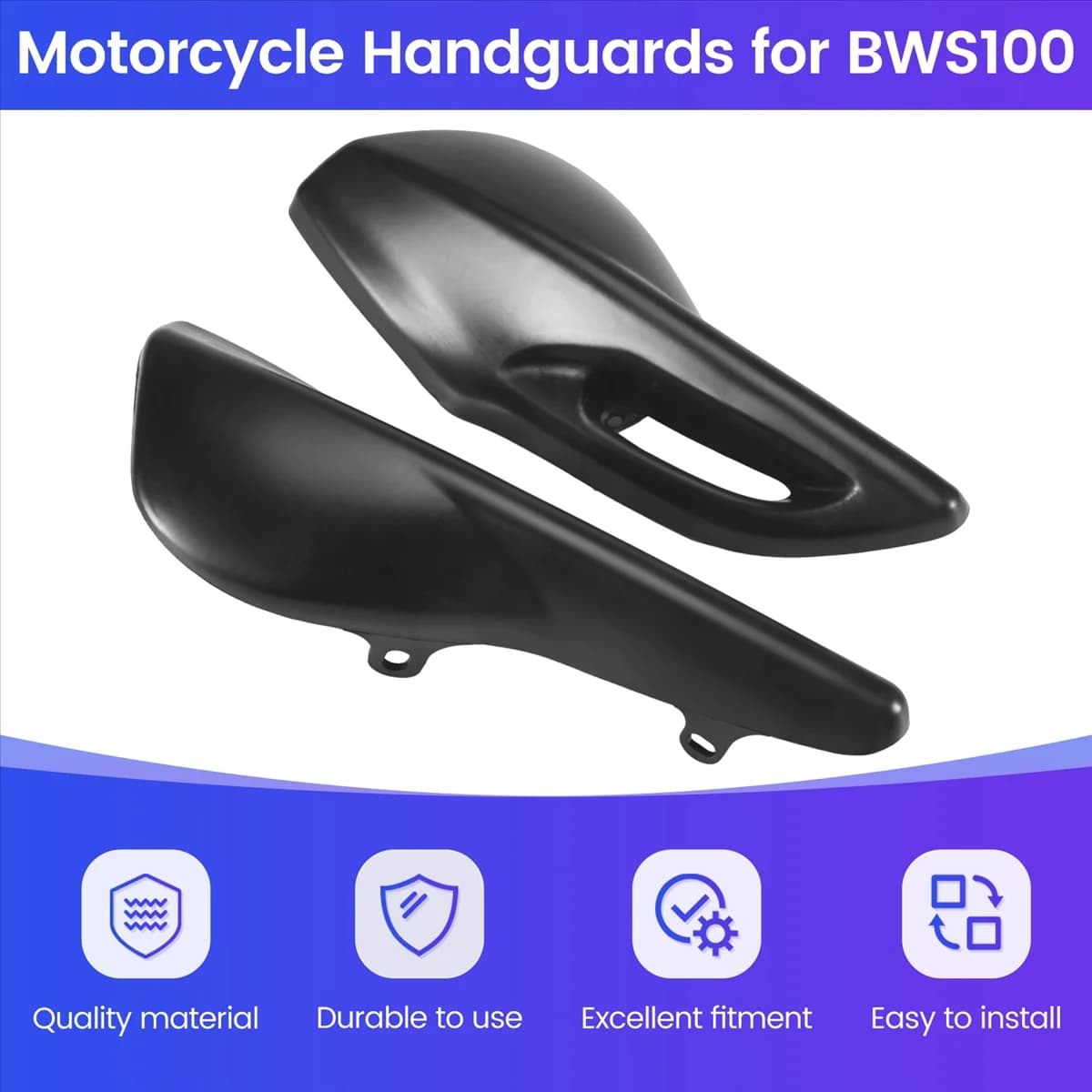 T48C_Guanti per parabrezza per manubrio paramani per parabrezza moto adatti per Yamaha BWS100 4VP