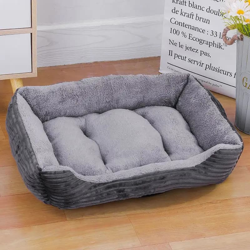 Vendita calda Teddy Cartoon Pet Morbido Letto per cani Casa Riscaldamento invernale Grande casa per cani Nido per gatti caldo Letto per cani Materasso per cani Forniture per animali domestici