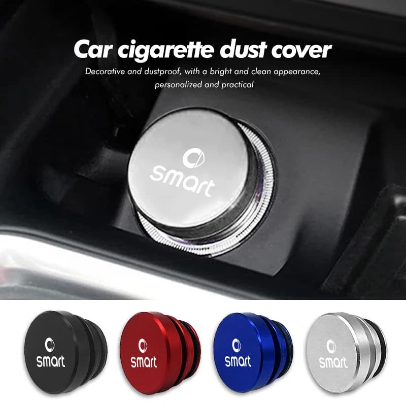 Car Cigarette Lighter Cover Power Socket Plug Outlet Button Cap For Smart 452 454 Roadster Coupe Crossblade Cabrio City-Coupe