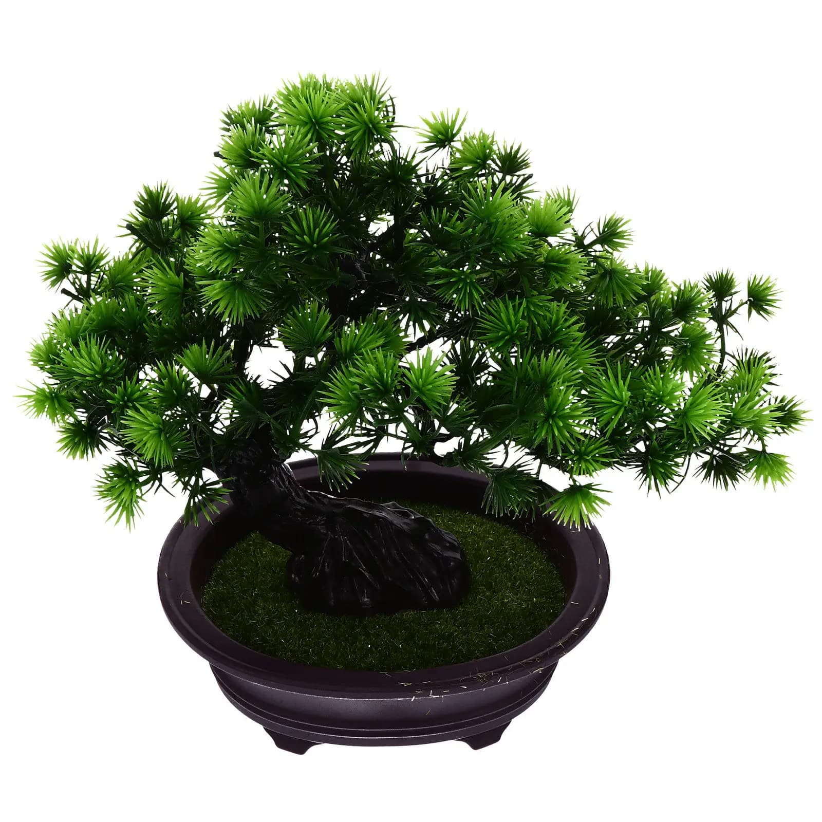 Bonsai di Pino Artificiale in Vaso, Elegante e Raffinato, con Linee Semplici, per Arredamento Domestico