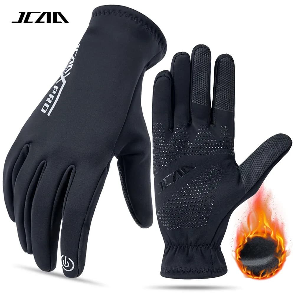 JCAA Winter Motorcycle Gloves Men Women Warm Touchscreen Windproof Soft Riding Gloves Anti Slip Cycling Outdoor Gear