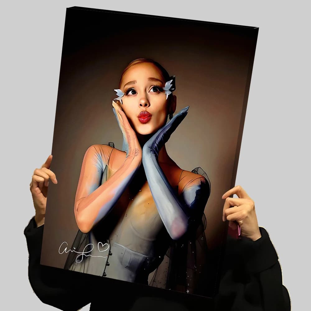 Ariana Grande Music Prints Poster Custom Canvas Painting Wall Art Home and Decoration Living Room Wand Deko Decorative Picture
