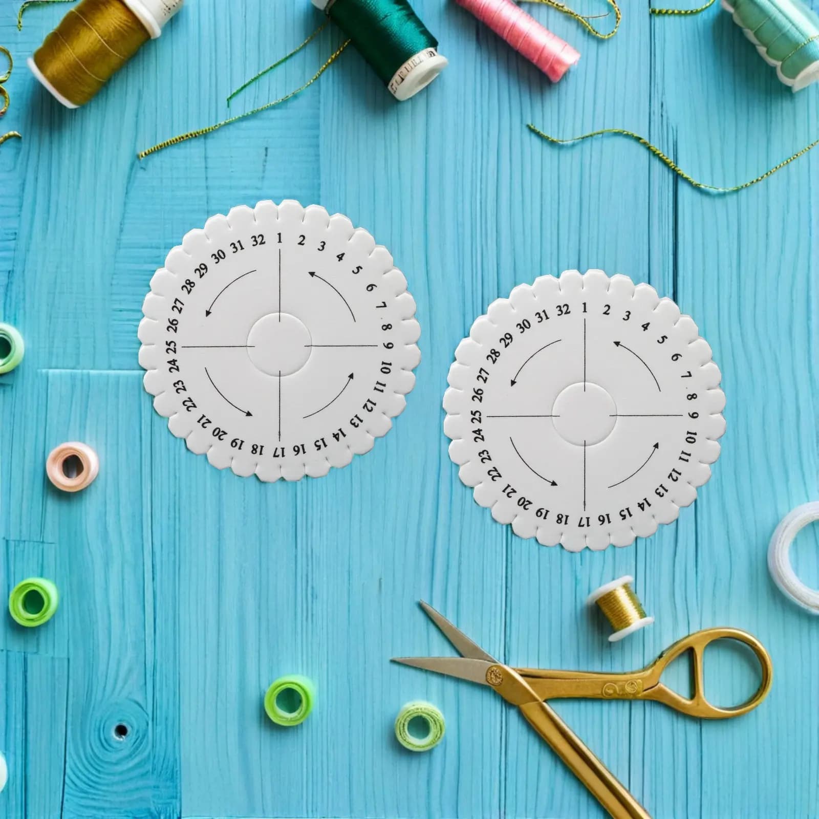 20Pcs Slot Braiding Disk Kumihimo Craft Supplies Portable Bracelet Weaving Disc for Macrame String Jewelry Making Tool
