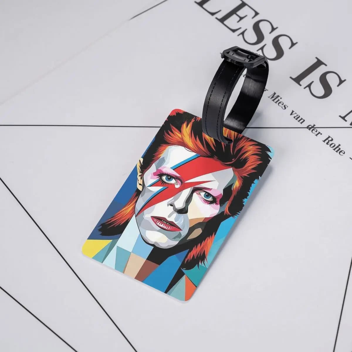 Etichette per Bagagli di David Bowie, Accessori per Valigie, Targhette per Bagagli da Viaggio, Porta Etichette con Nome e Indirizzo