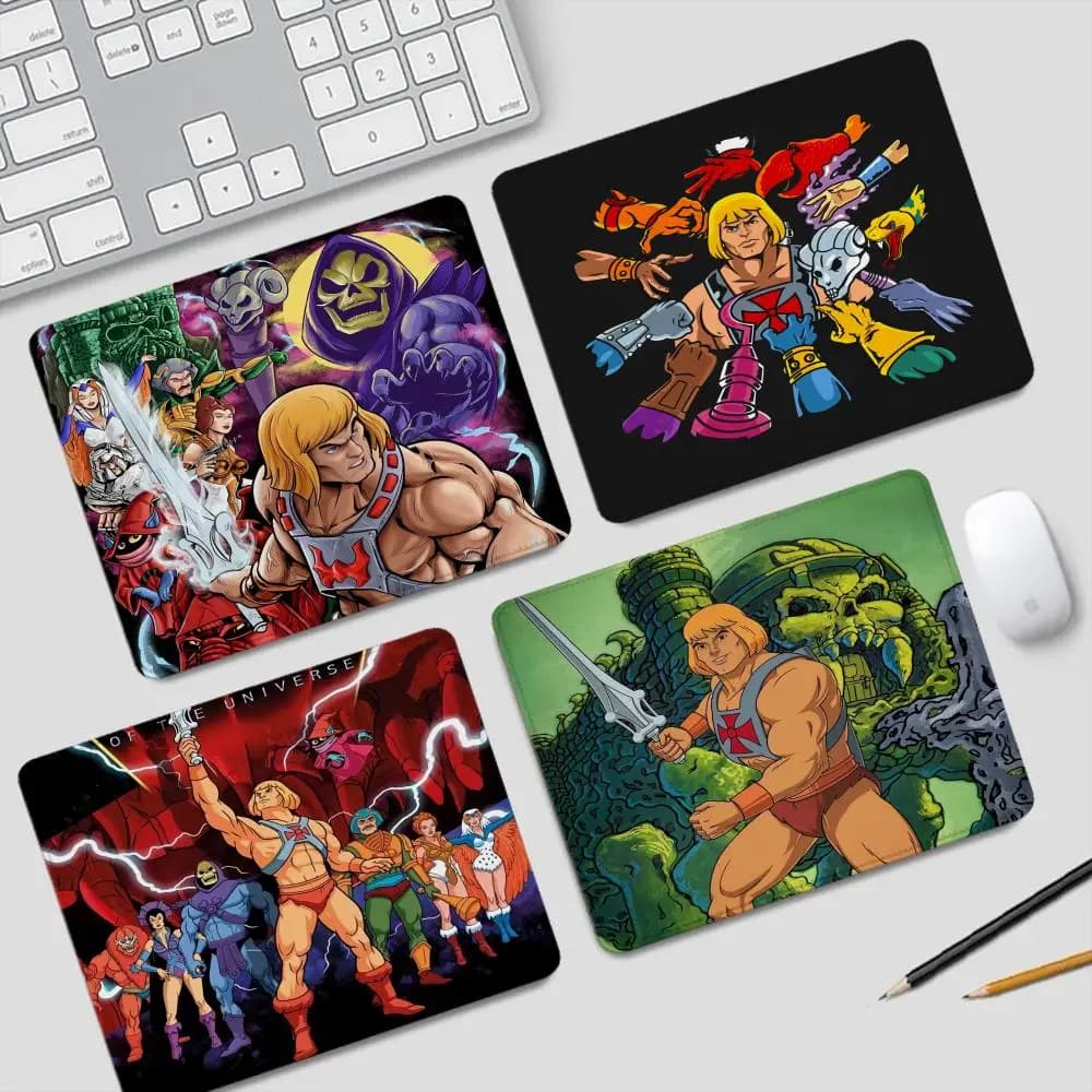 He-Man And The Masters Tappetino per mouse Piccoli accessori da gioco Tastiera Computer Uffici Tappetino da scrivania Pc Gamer Tappetino per mouse in gomma antiscivolo