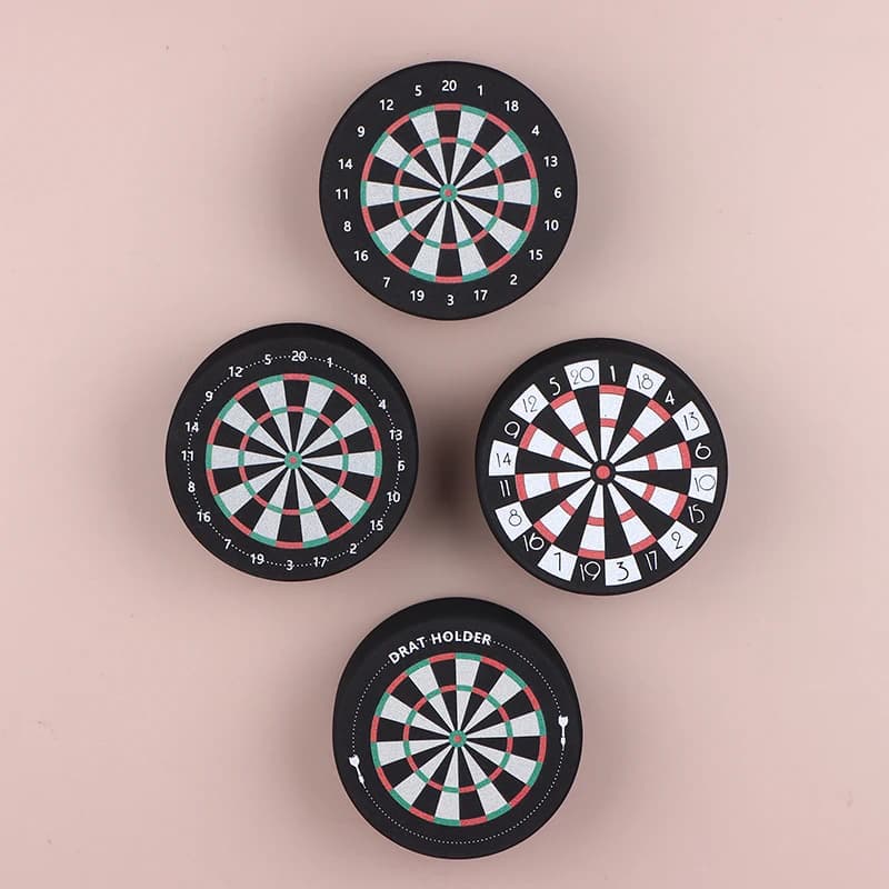 Base per freccette Dart Dock 10 cm, supporto per display con design a bersaglio per giochi all'aperto, in casa, per famiglie e feste