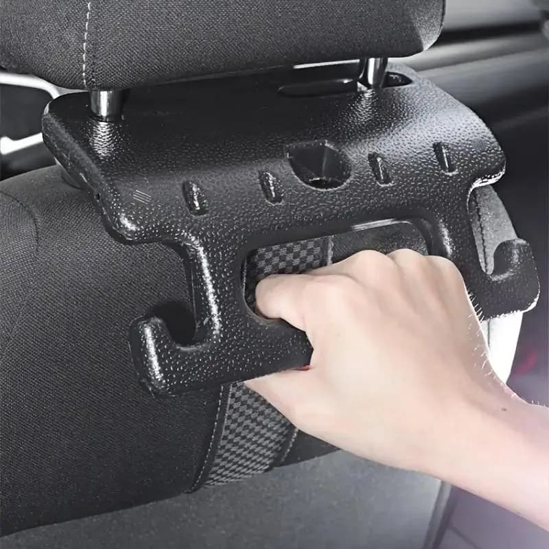 1 pcs car seat headrest hook for backpack hand bags storage bag automatic hook old child safety armrest support bar 1 pc