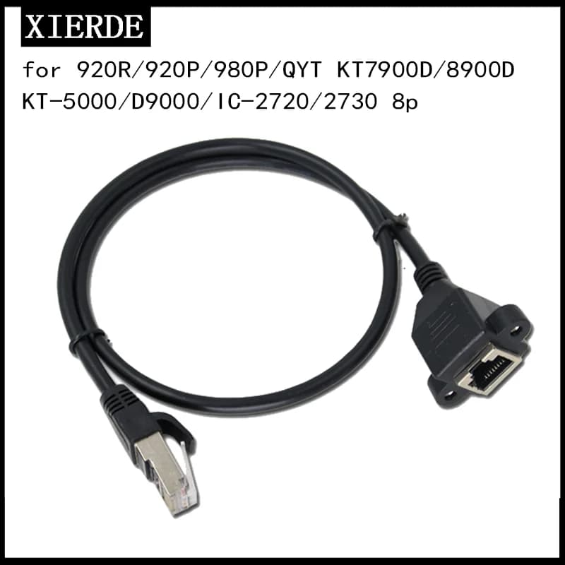 Cavo di prolunga per microfono manuale per autoradio a 8 pin, per radio per auto Icom IC-2720 2820 TM471 7900D 857D D9000 UV920R a 8 pin