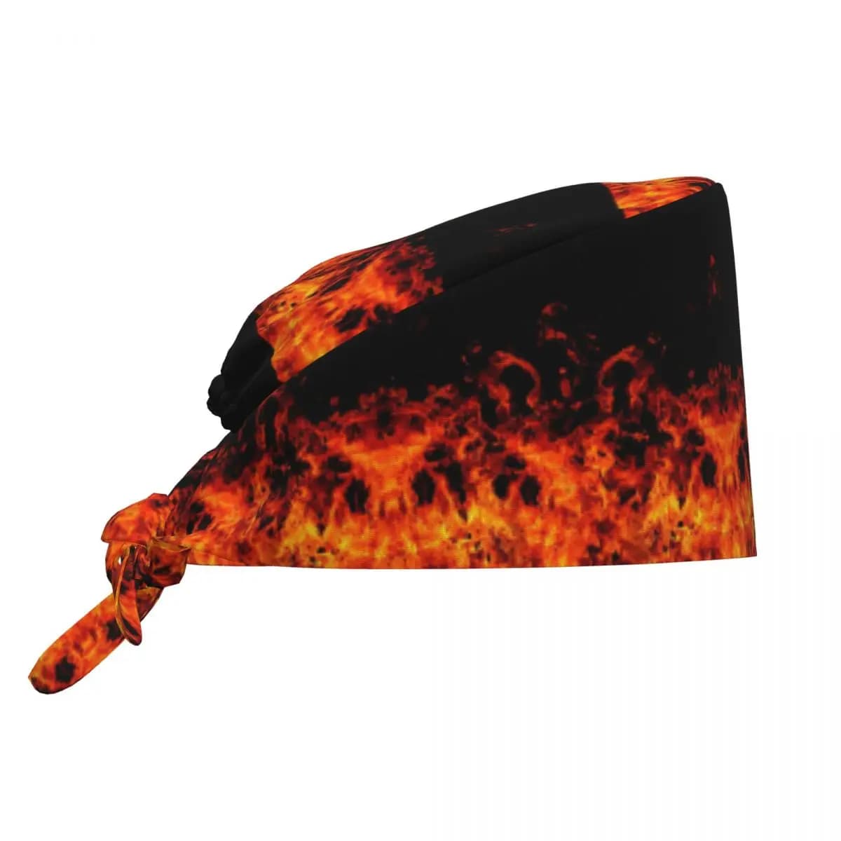 Flame Patterns Of Fury Scrub Hat Doctor Working Surgical Cap Unisex Adjustable Nursing Caps for Dentist