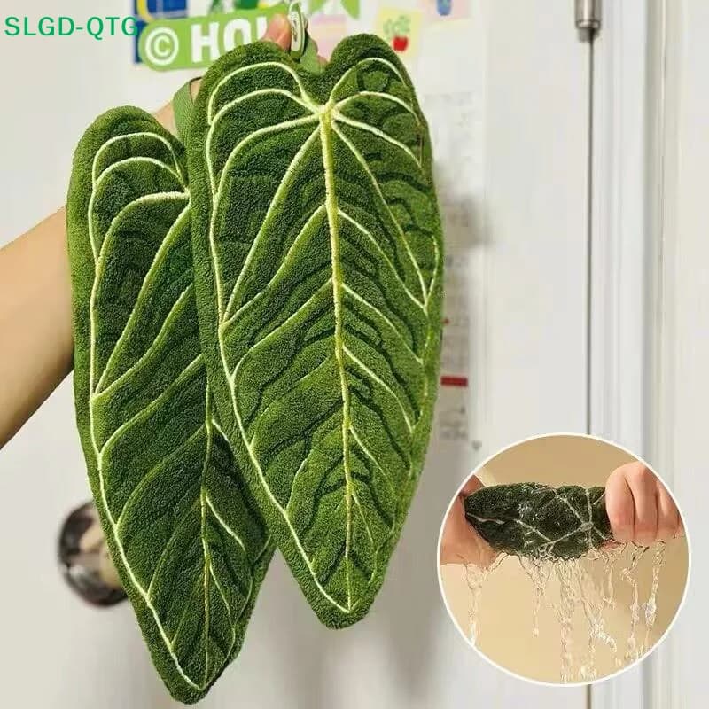 NUOVO Asciugamano da Cucina a Doppio Strato con Design Cartoonesco, Assorbente, Ispessito, ad Asciugatura Rapida, con Gancio, per Pulizie Generiche