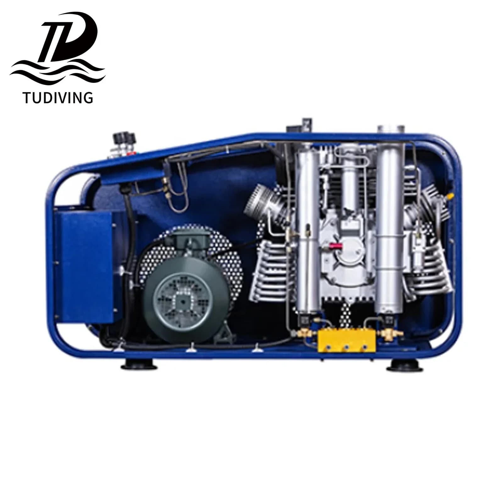 TUDIVING Air Compressor for Diving and Snorkeling High Pressure 300bar 5.5KW Three Cylinders 4500psi Customized 200L