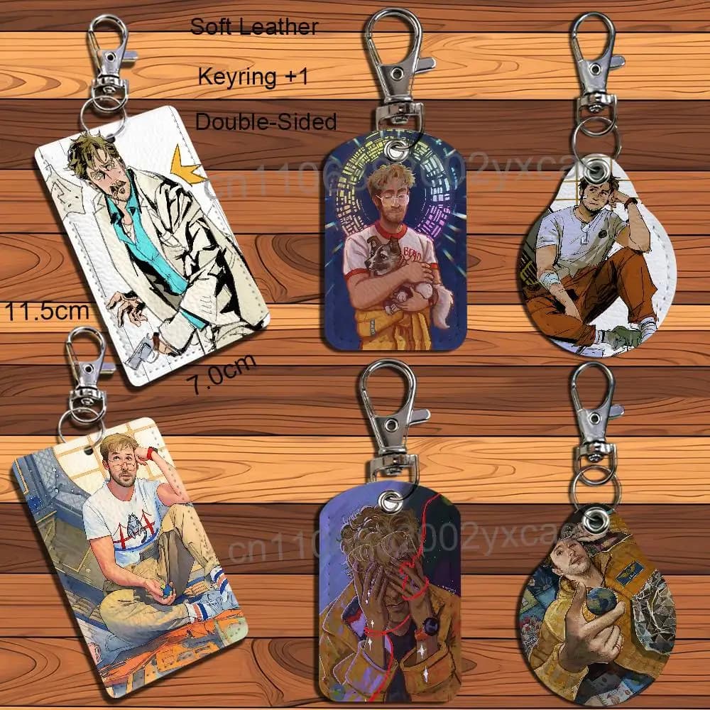 Nice Guys Ryland Grace Ryan Gosling Keychain Holder Suitable For Subway Bank Card Bus Card Case Badge Holder Wallet Card