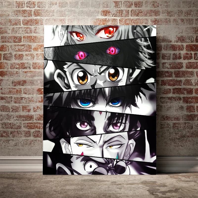Anime Hunter x Hunter Eyes Art Diamond painting decorazione della stanza dei bambini Diamond Mosaic ricamo punto croce, muslimatexb