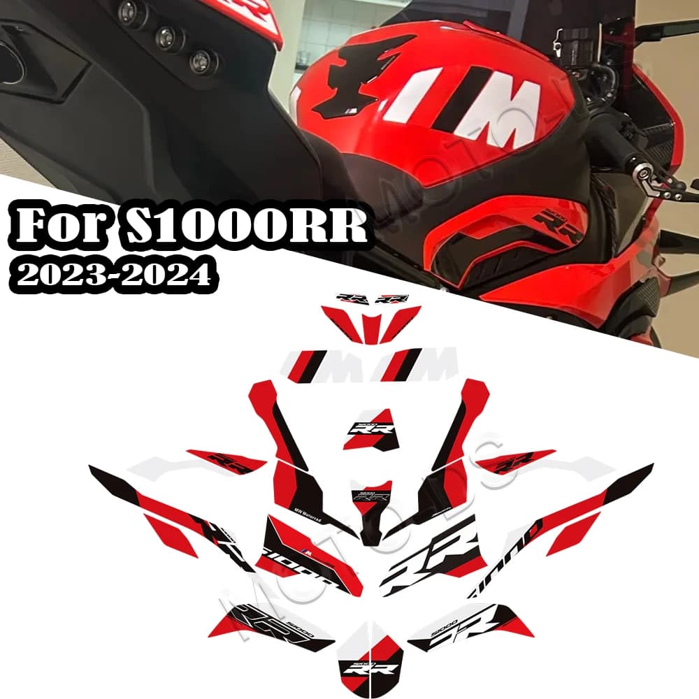 For BMW S1000RR S 1000 RR S1000 2023 2024 S1000RR Moto Body Carenatura Protection Tank Knee Wall decal Decalcomanie