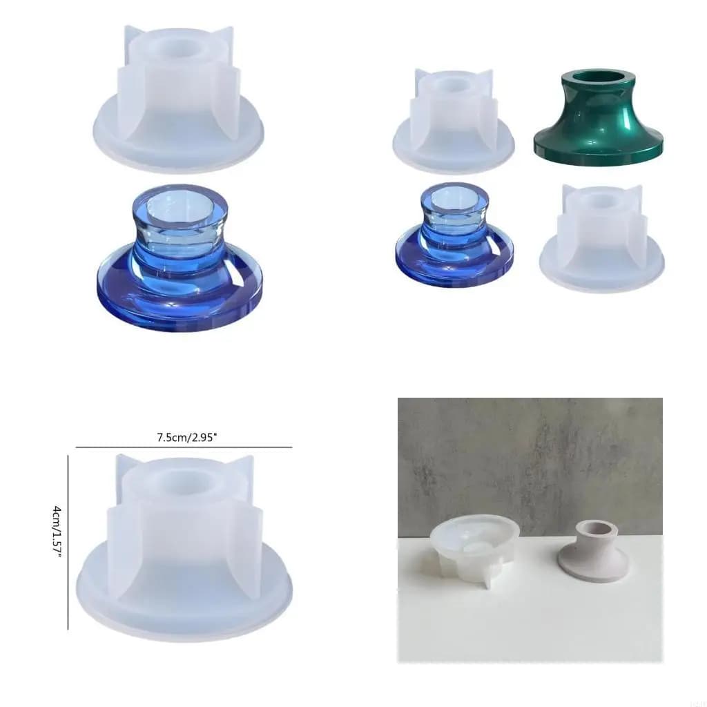 Tealight Holder Silicone Mold for Resin,Candlestick Mold Jewelry Box Mold