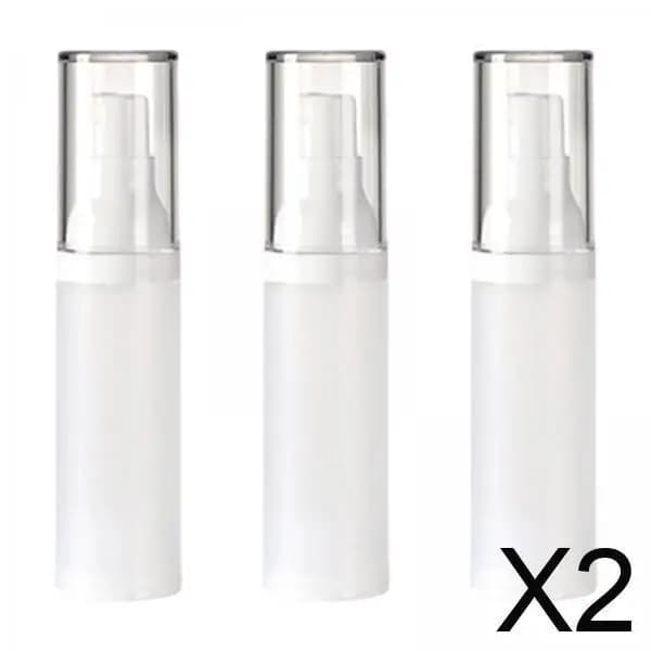 Vacuum dispenser container for cosmetic dispenser with airless spray head for 30 ml portable lotion pump