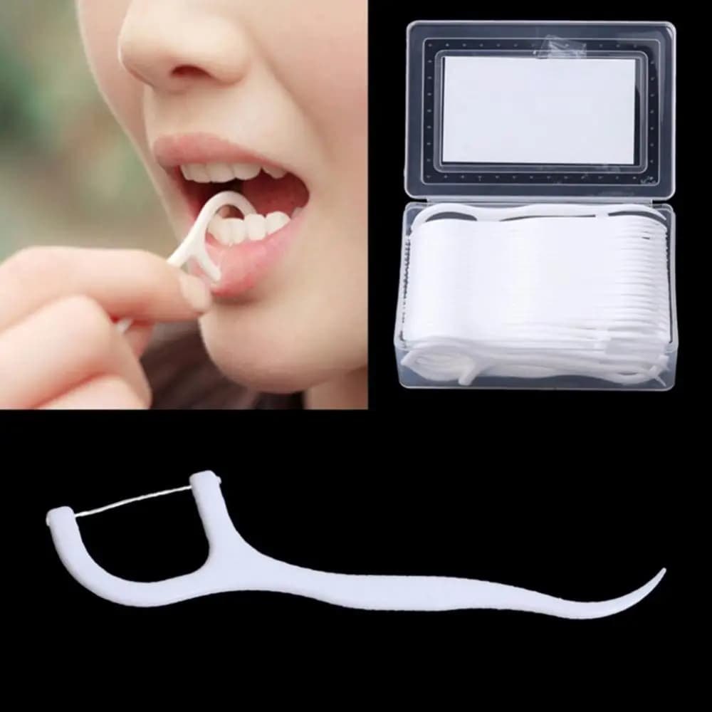 100 pcs/box floss flosss tooth floss teeth beauty tools for oral hygiene