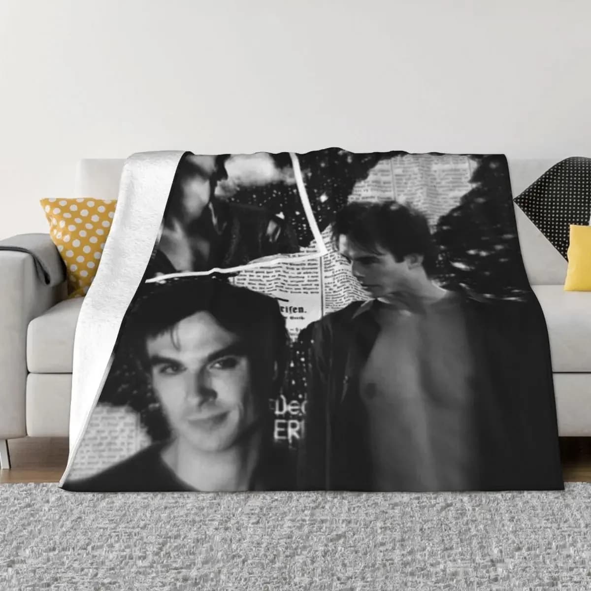 Ian Somerhalder coperta estetica Plaid sul divano coperta calda coperte ripiene coperta di lusso