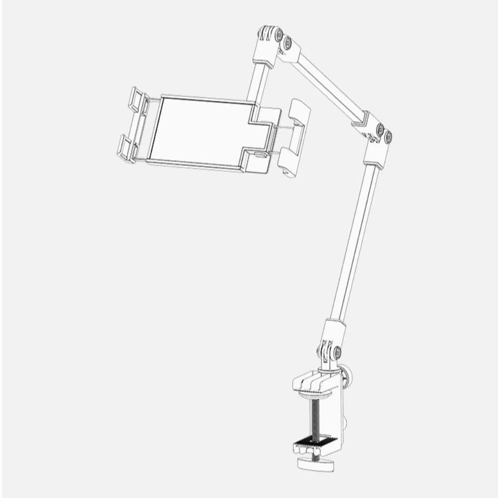 Multi-Functional Multi Angle Tablet Stand 2/3 Sections Arms Adjustable Lazy Tablet Bracket Phone Bracket Lying Down