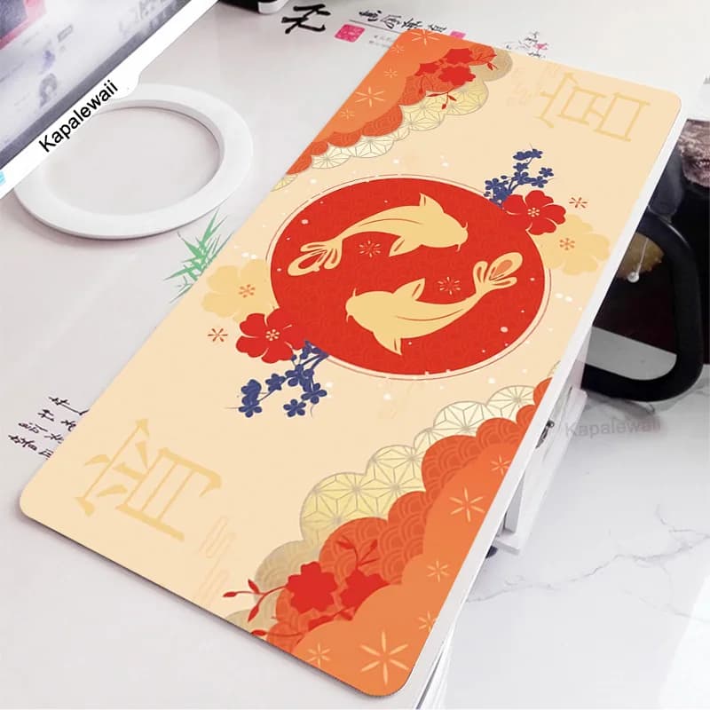 Yoimiya Large Mousepad Gamer PC Gaming XXL Mouse Pad tastiera del Computer Laptop Mousepad Mause Carpet Art Office Desk Mat 900x400