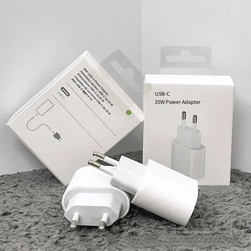 Caricabatterie rapido USB C PD da 35 W per iPhone 17 16 15 Pro Max 11 12 13 14 Adattatore di alimentazione X XS 8 Accessori per telefoni a ricarica rapida